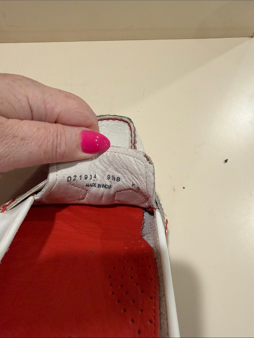 Cole Haan White and Red Leather Tassel Mules - Picture 7 of 9